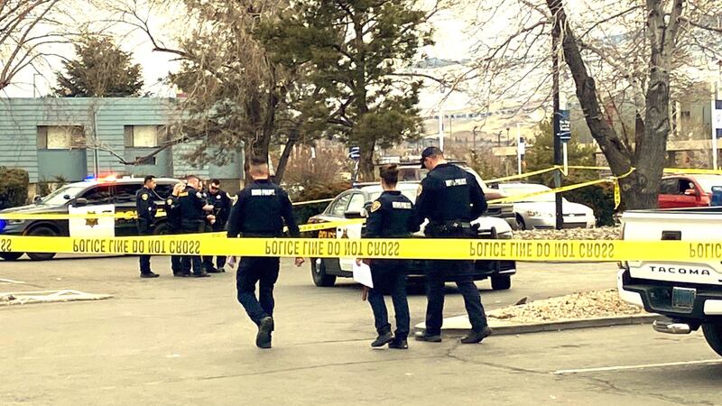 The Reno Police Department investigates a shots fired call on Plumb Lane near Harvard Way.