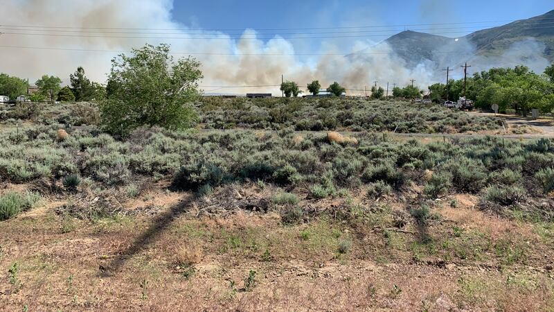 The fire broke out Tuesday afternoon