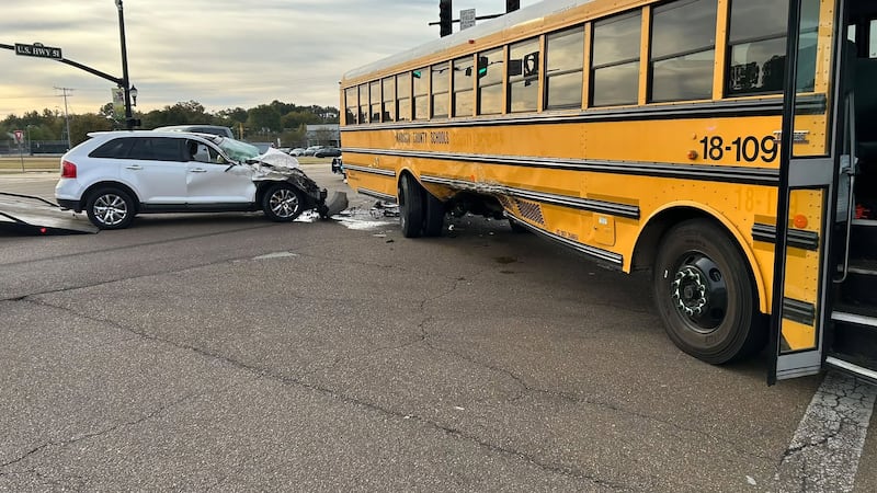 13 students injured during school bus collision in Ridgeland
