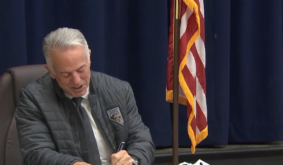 Nevada Governor Joe Lombardo hosts a ceremonial signing for Assembly Bill 6.