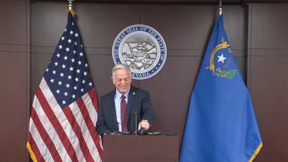 Gov. Joe Lombardo said Thursday there is no evidence that state financial data was compromised...