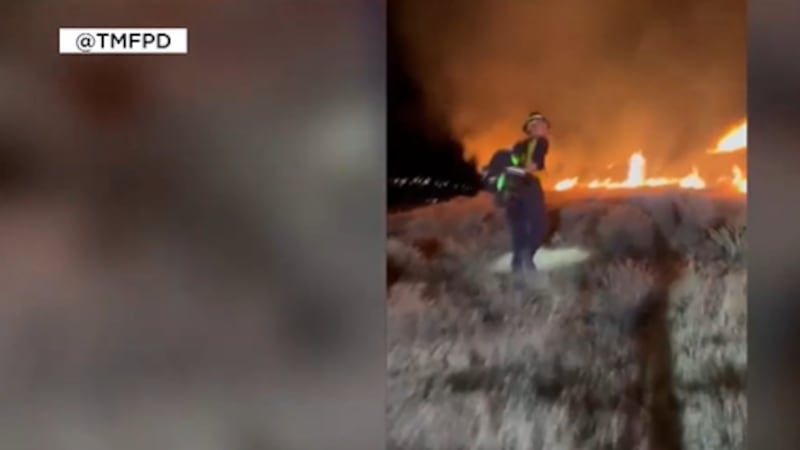Fire breaks out near Reno.