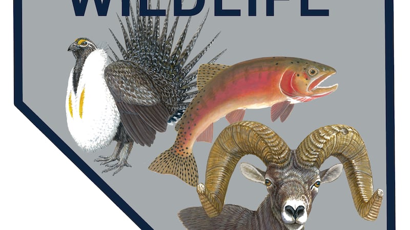 El logotipo del Departamento de Vida Silvestre de Nevada.