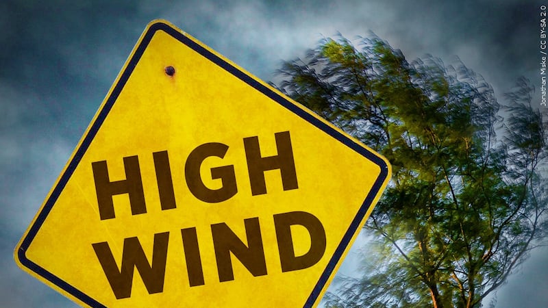 Imagen de alerta por fuertes vientos.