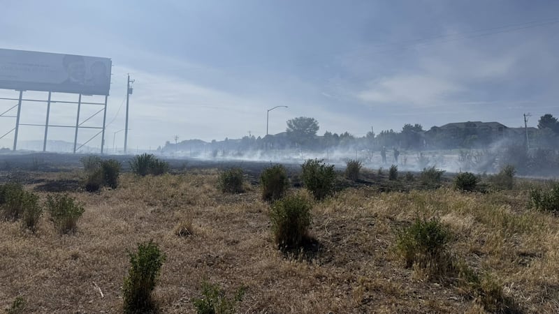 There was a brush fire on Sunday, May 25.