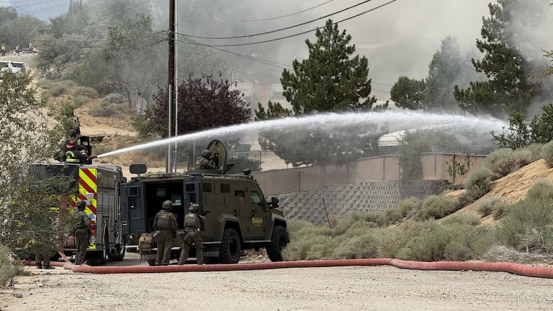 Crews are on scene of a standoff in Sun Valley