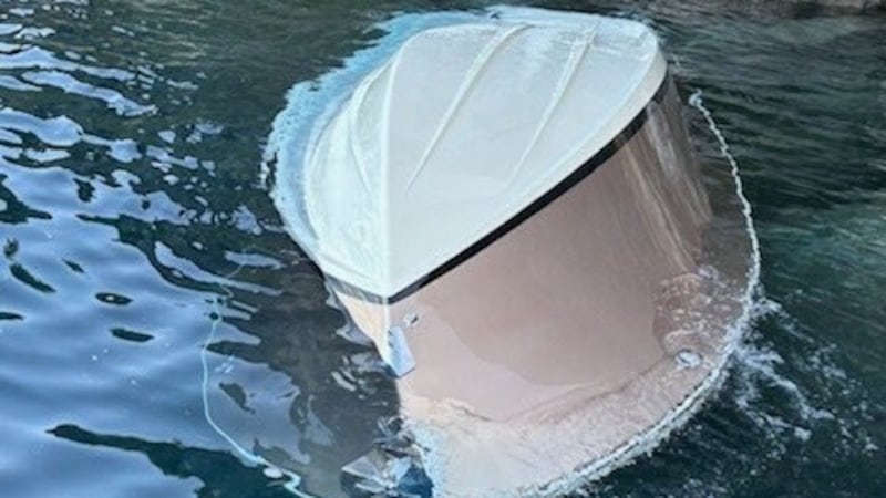 The U.S. Coast Guard released this photo after they responded.