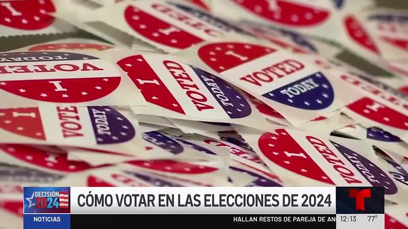 El voto por correo, el voto por adelantado y el voto el 5 de noviembre son las tres formas de...