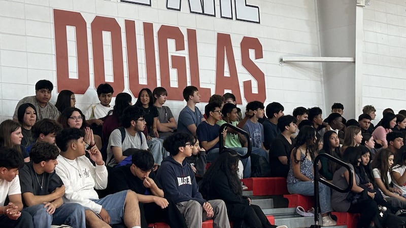 More than 250 students from Douglas High School paid tribute to Branson Peppers, a teen from a...