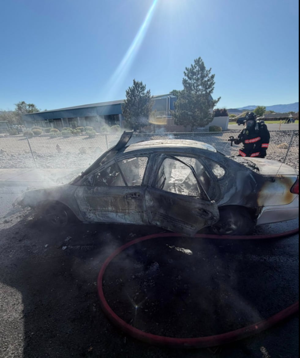 North Lyon Fire extinguió el incendio de un vehículo.