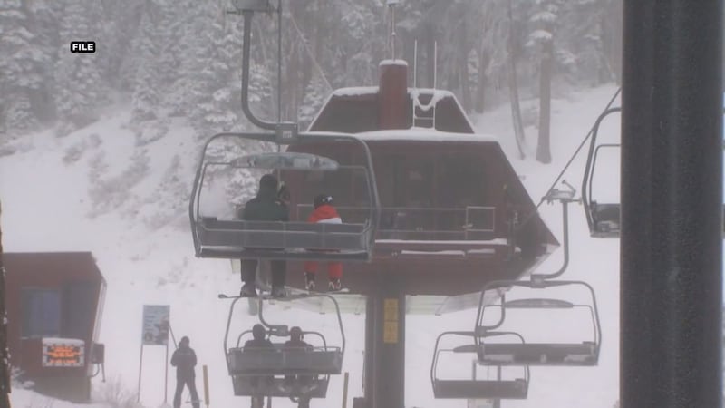 File of chair lift at Northstar