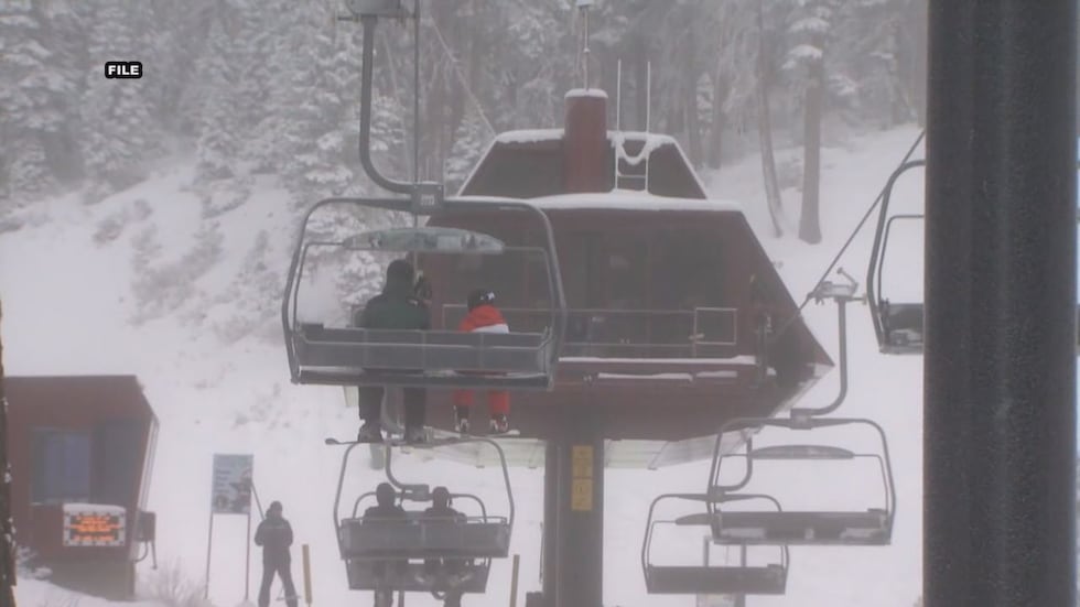 File of chair lift at Northstar