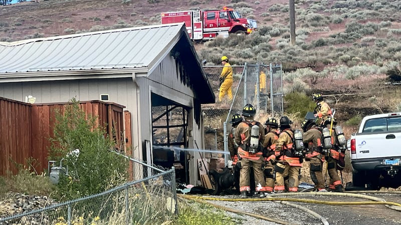 The scene of a fire on Antelope road.