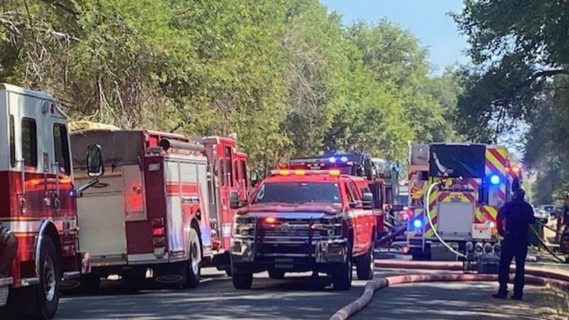 The fire broke out around 3:00 p.m. Tuesday