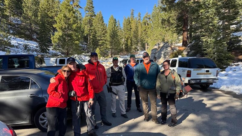 El senderista fue rescatado el domingo.