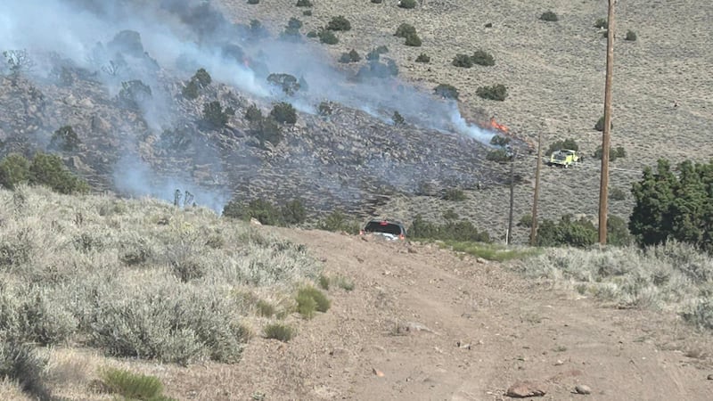 Marie Fire burning in Spanish Springs area