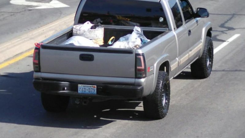RPD is looking for a gold Chevrolet Silverado Pickup with Nevada
License Plate 46D-079