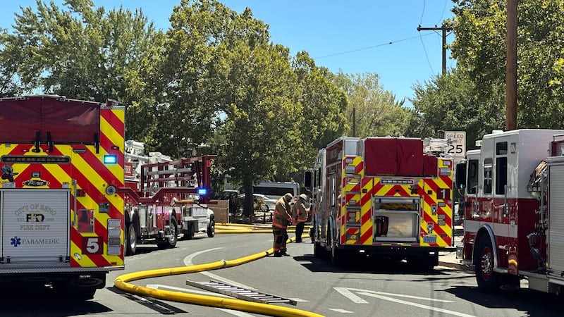 The scent of a Kirman Avenue duplex fire near Vassar Street.